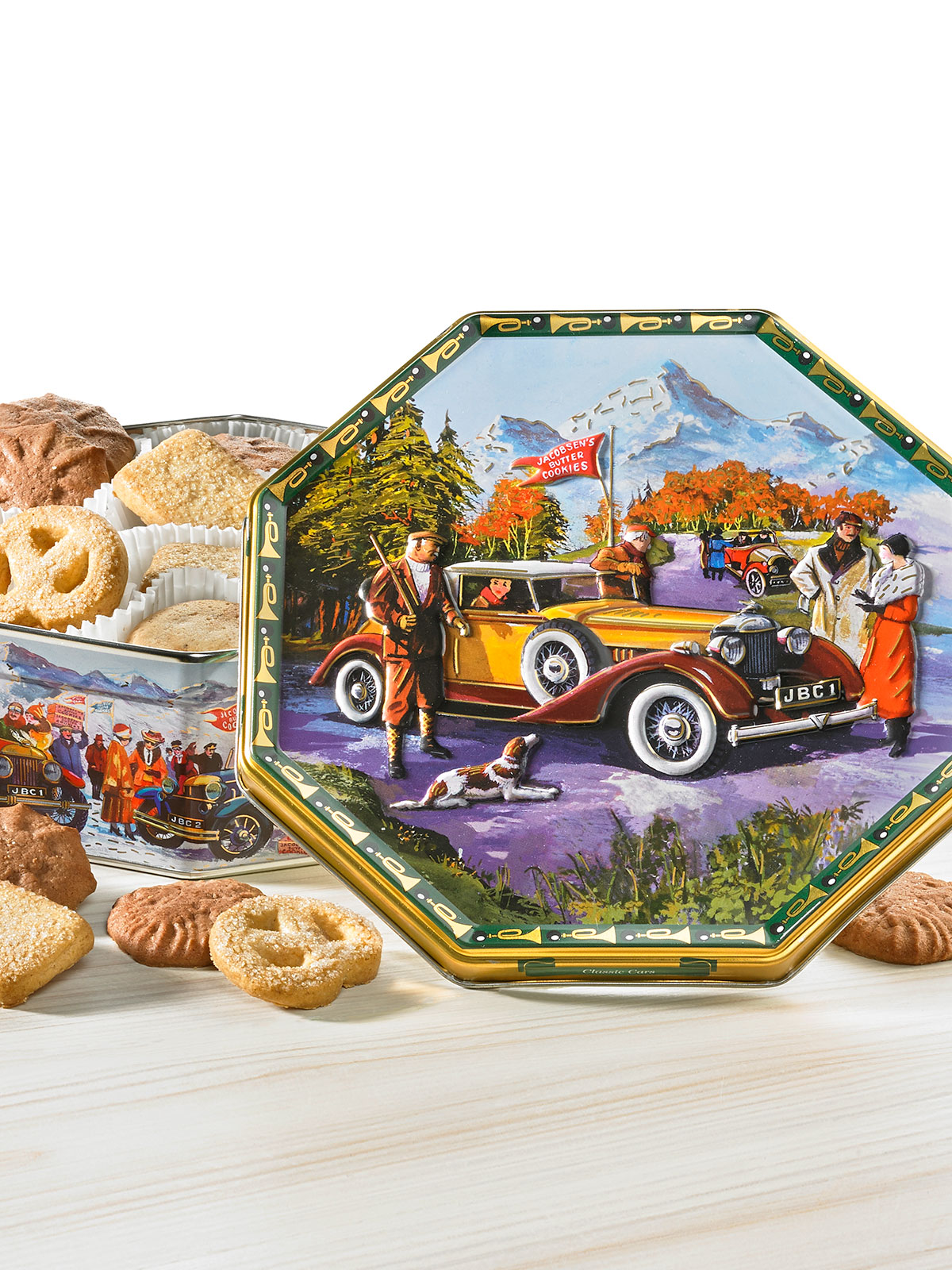 Achteckdose „Oldtimer“