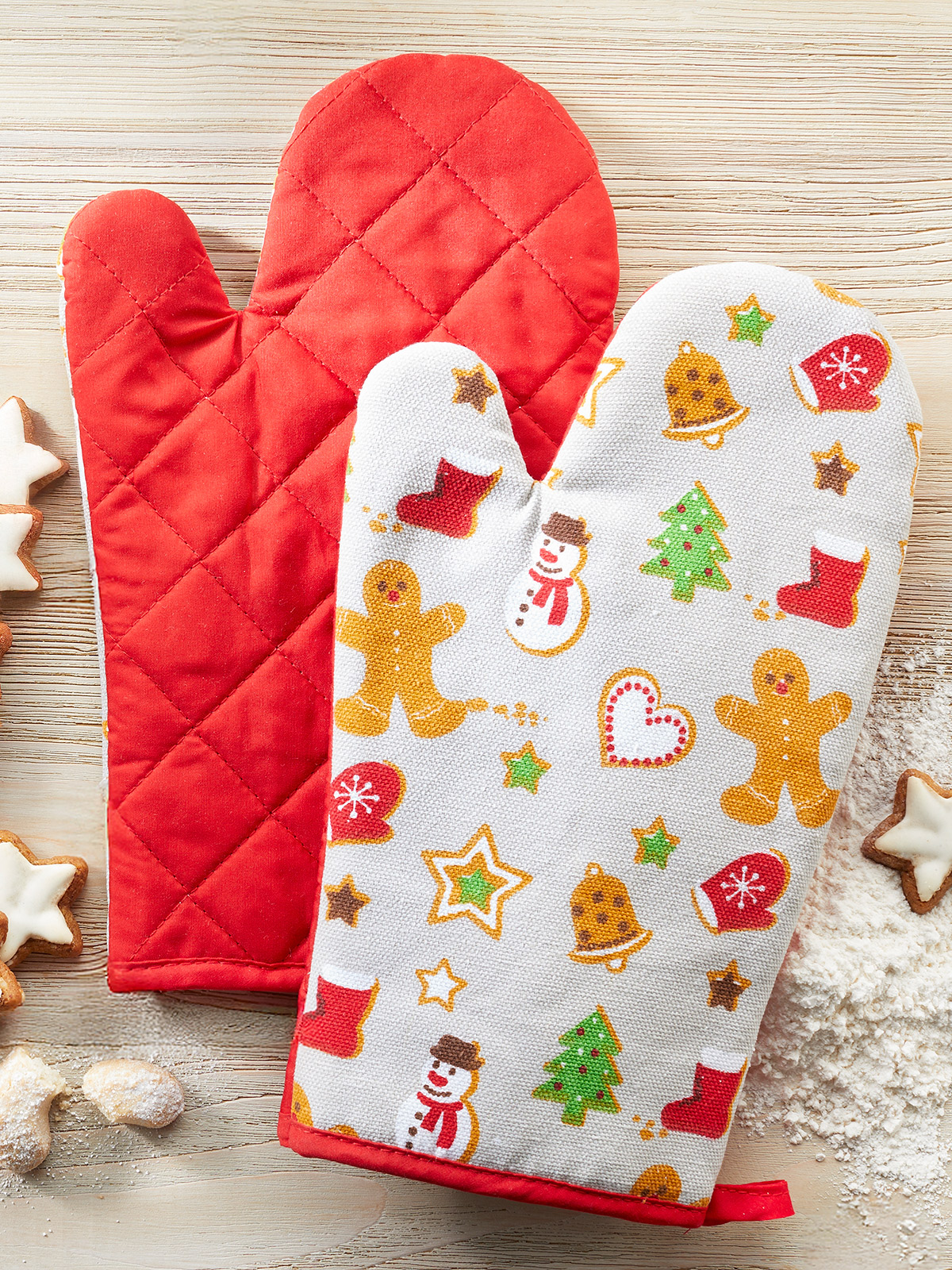 Ofenhandschuh-Duo „Winterbäckerei“