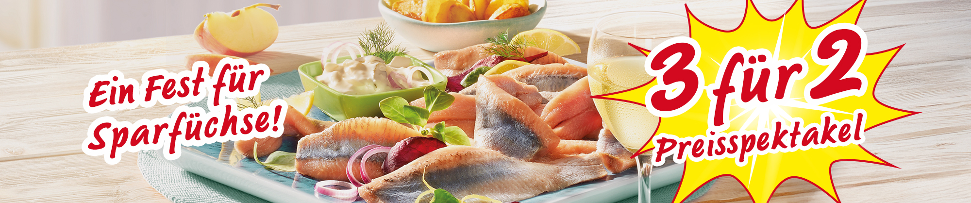 3 für 2 Preisspektakel – Ein Fest für Sparfüchse mit leckeren Fischspezialitäten