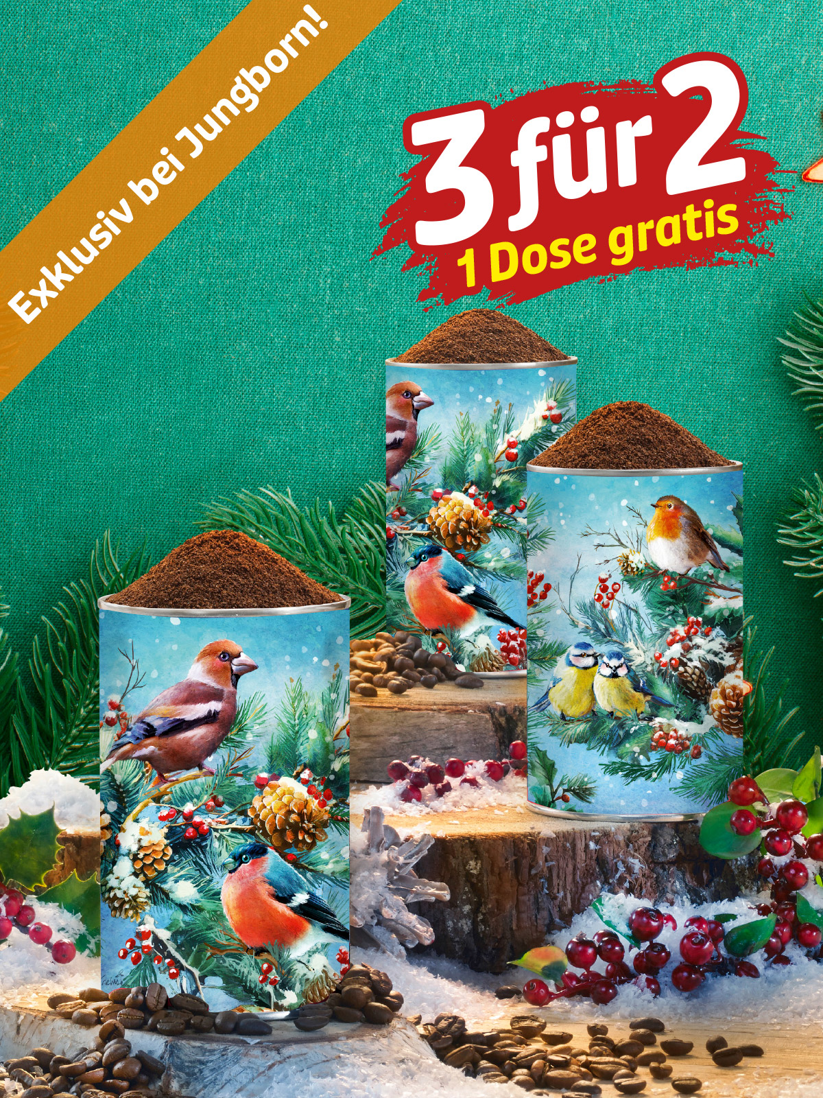 „3 für 2“ Festkaffee „Wintergäste“