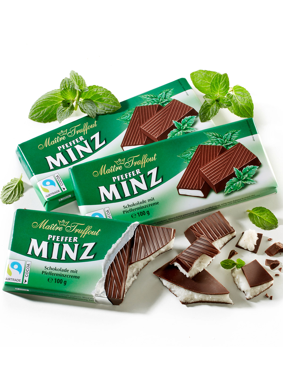 Minzschokoladen-Trio