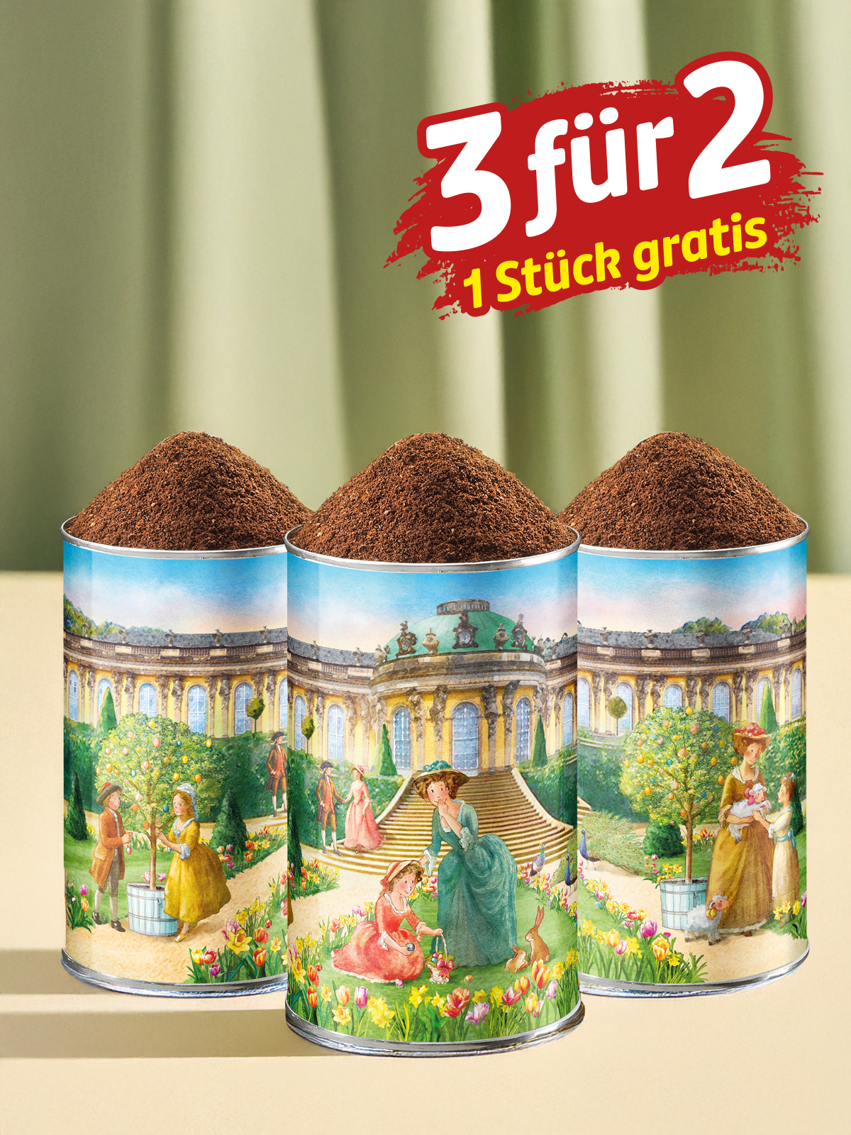 „3 für 2“ Festkaffee „Sanssouci“ 