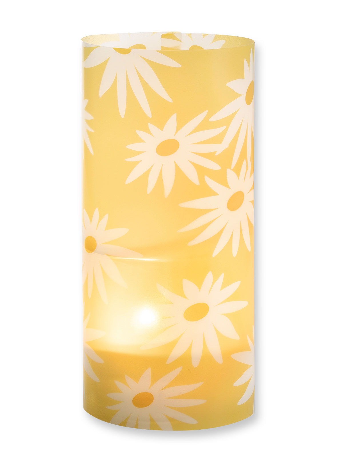 Teelichtglas mit Dekofolie