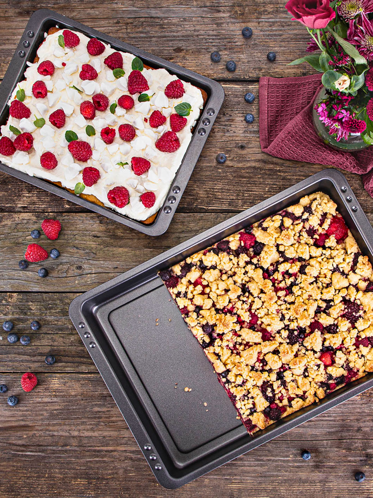 Blechkuchen-Set, 2-tlg.