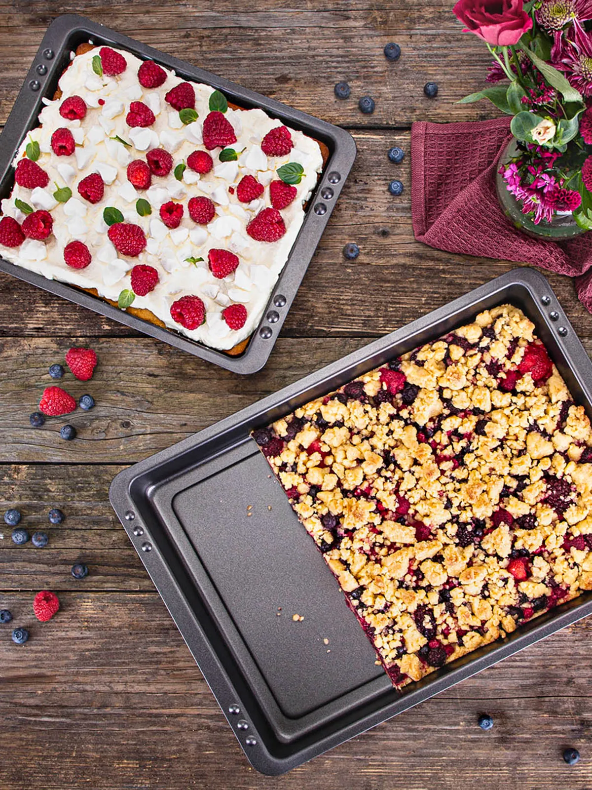 Blechkuchen-Set, 2-tlg.