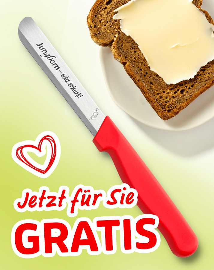 Brotzeit-Messer mit grünem Griff – jetzt als Gratis-Geschenk erhältlich