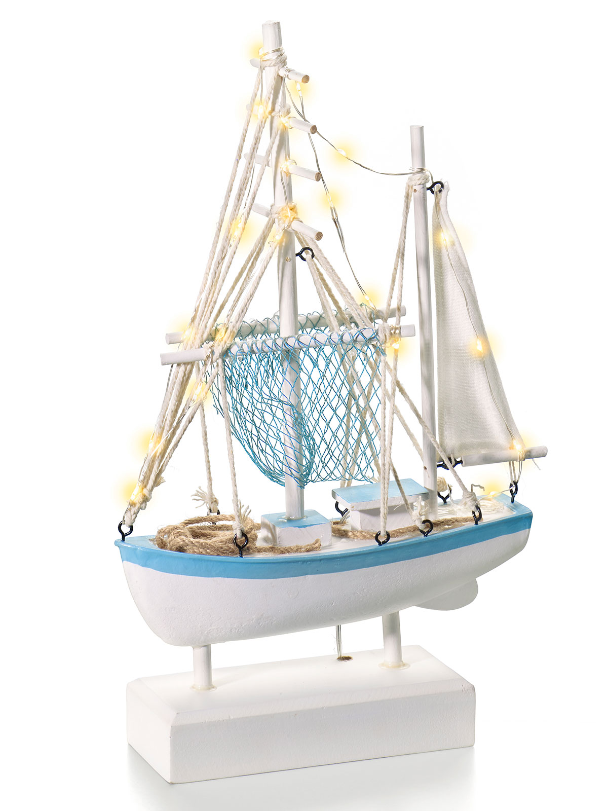 Beleuchtetes Fischerboot