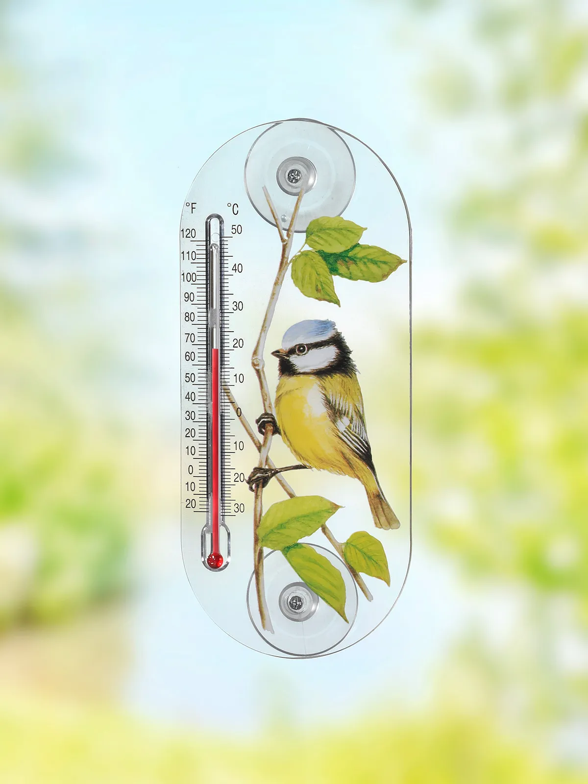 Fenster-Thermometer „Meise“