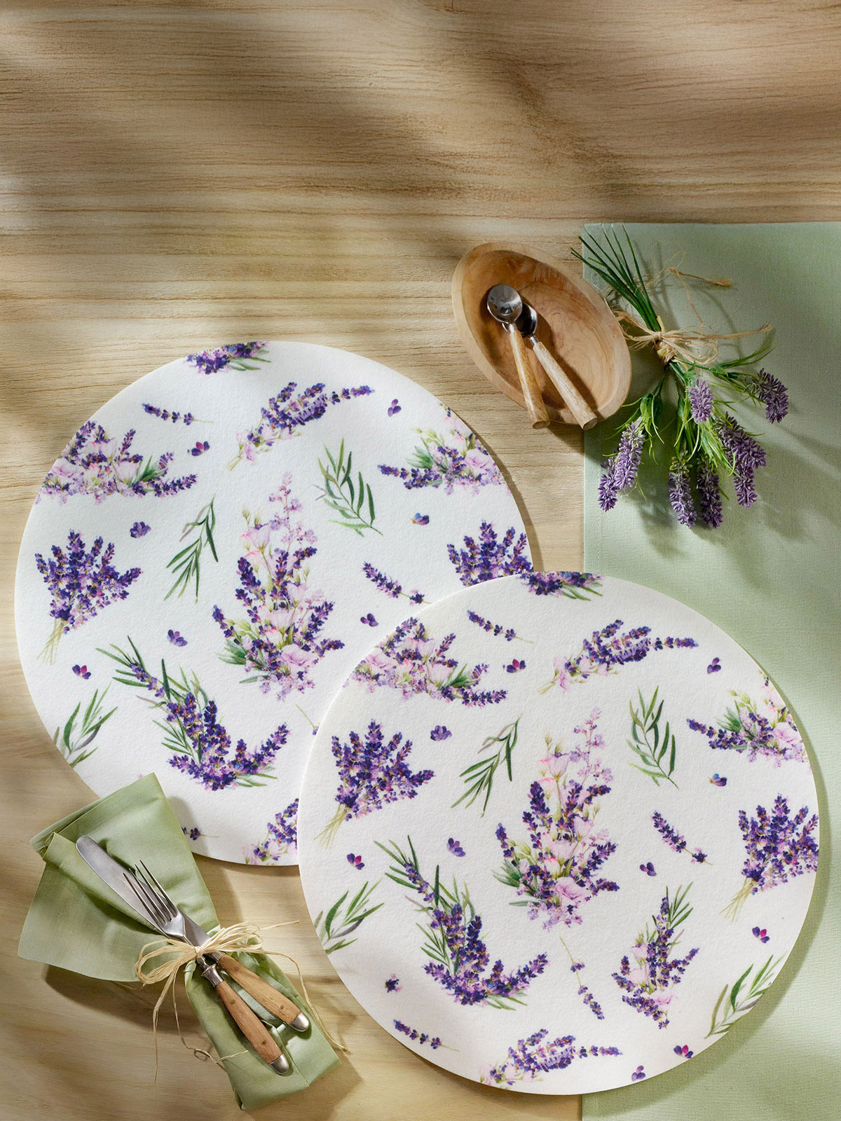 Filz-Platzset-Duo „Lavendel“