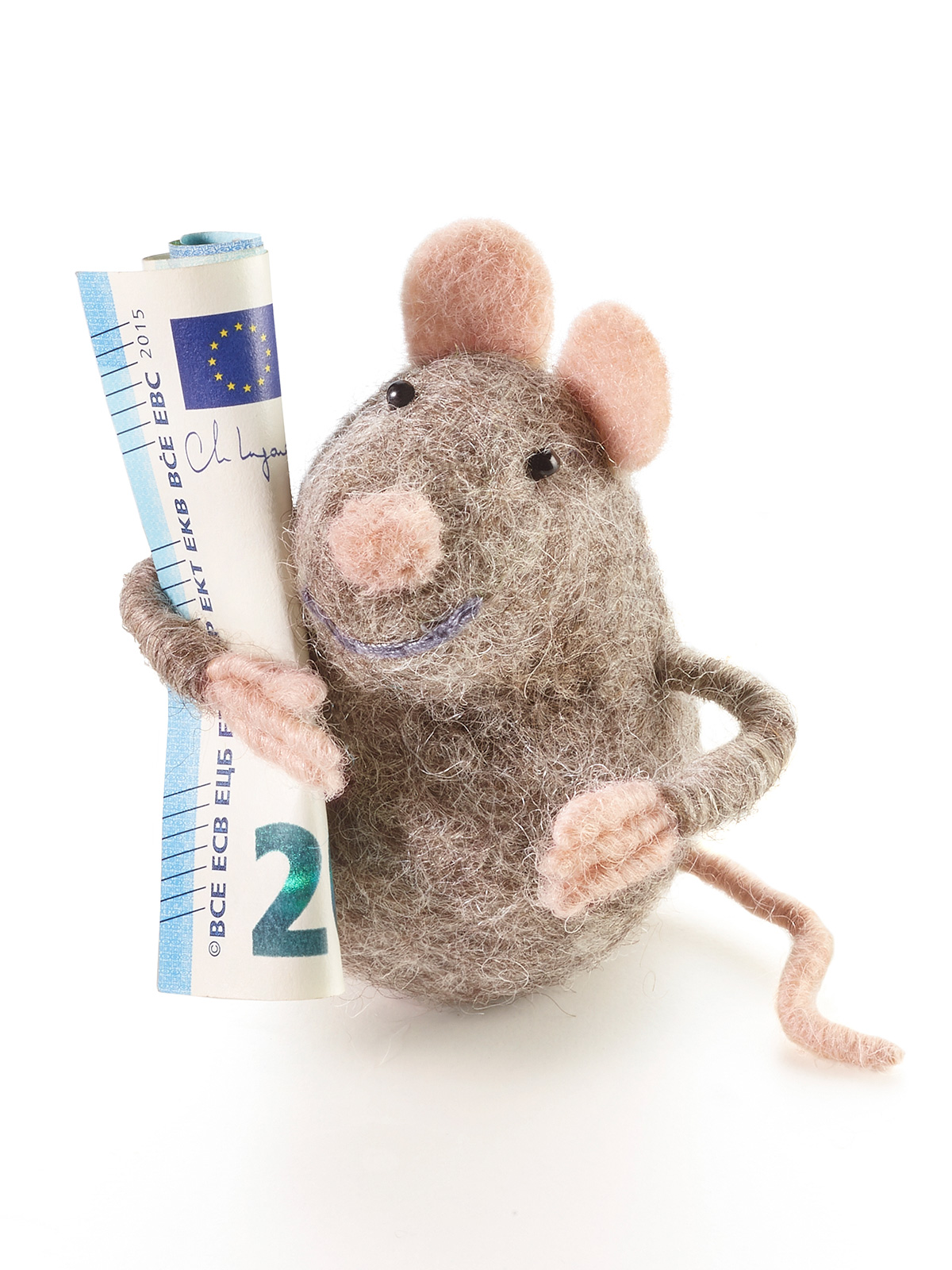 Geldmäuschen aus Filz