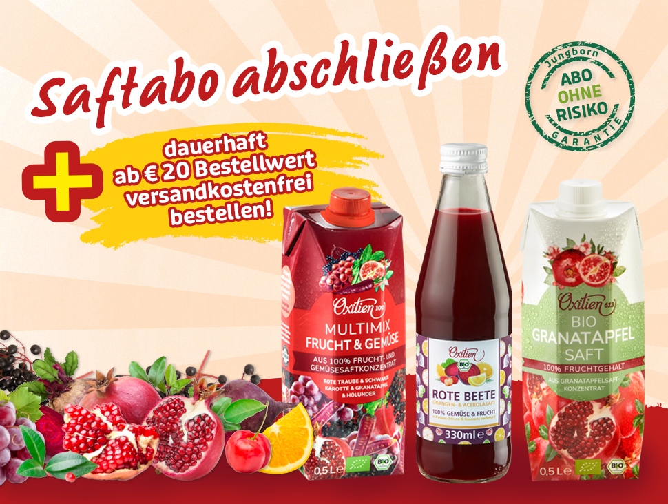 Saftabo mit gratis Versand ab 20 € Bestellwert bei Jungborn abschließen