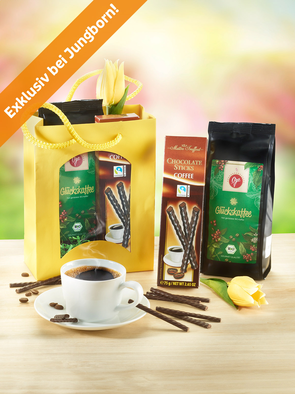 Geschenktüte „Blühender Kaffeegenuss“