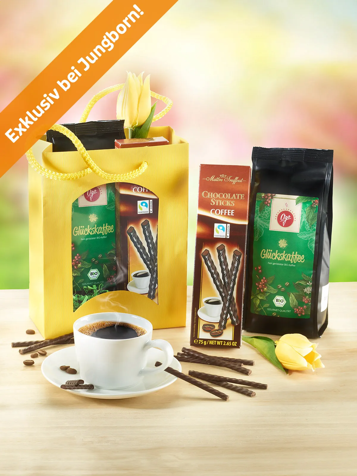 Geschenktüte „Blühender Kaffeegenuss“