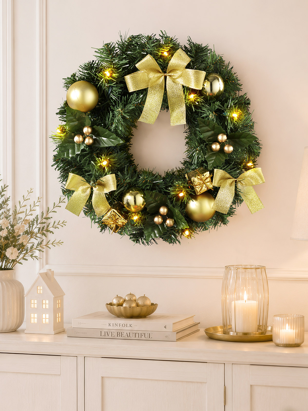 LED-Kranz „Weihnachtszauber“