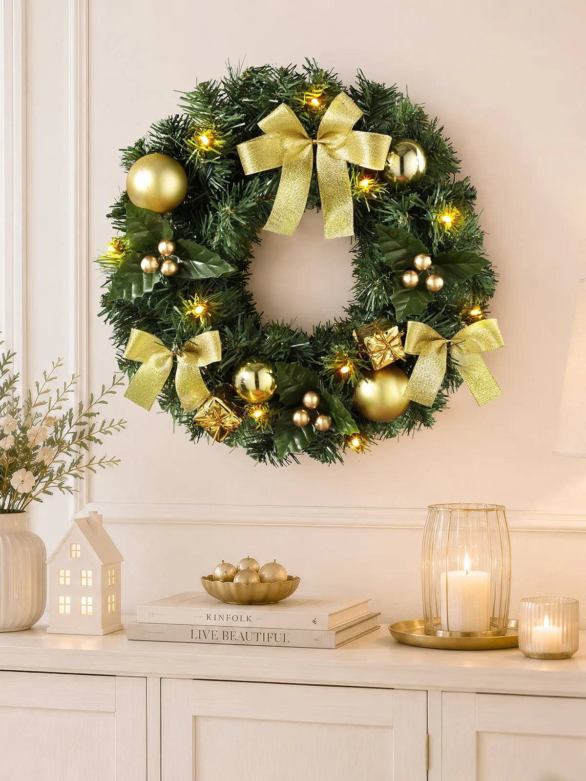 LED-Kranz „Weihnachtszauber“