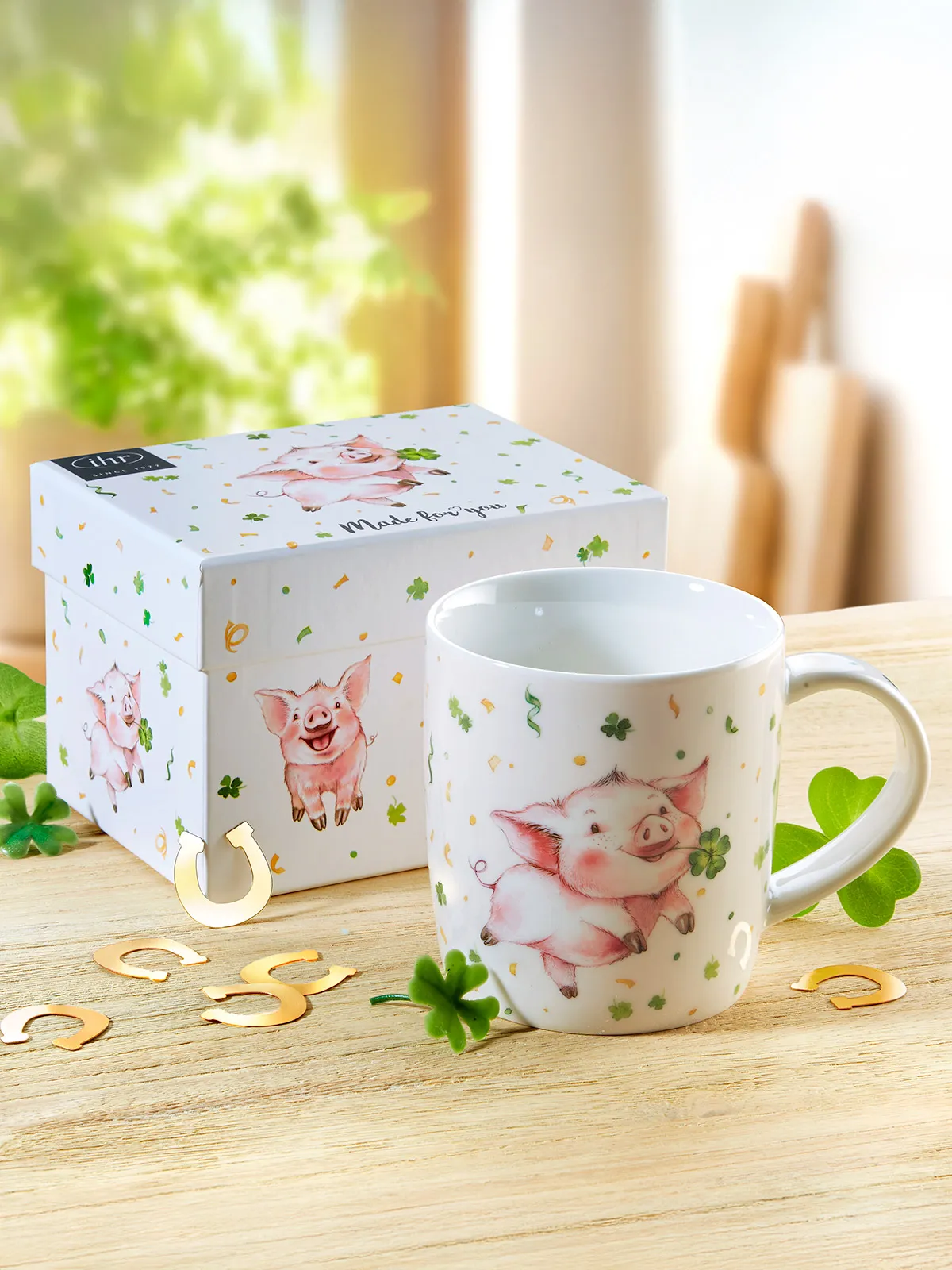 Becher & Box „Glücksschwein“