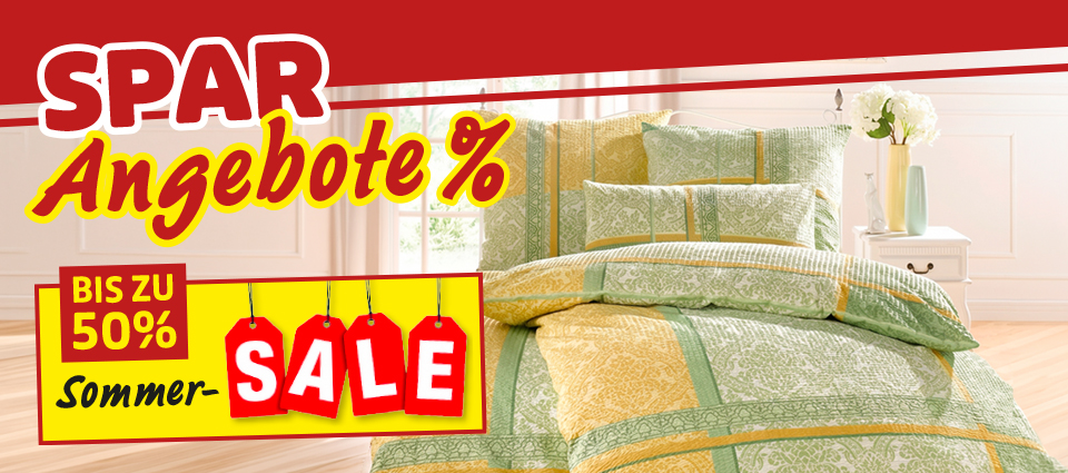 Sommer-Sale – Sparangebote mit bis zu 50 % Rabatt
