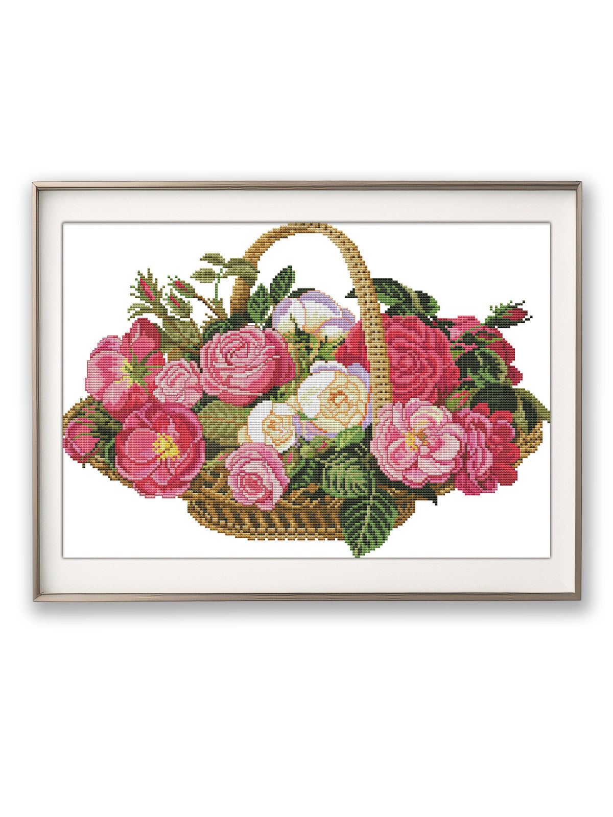 Stickbild „Rosenbouquet“