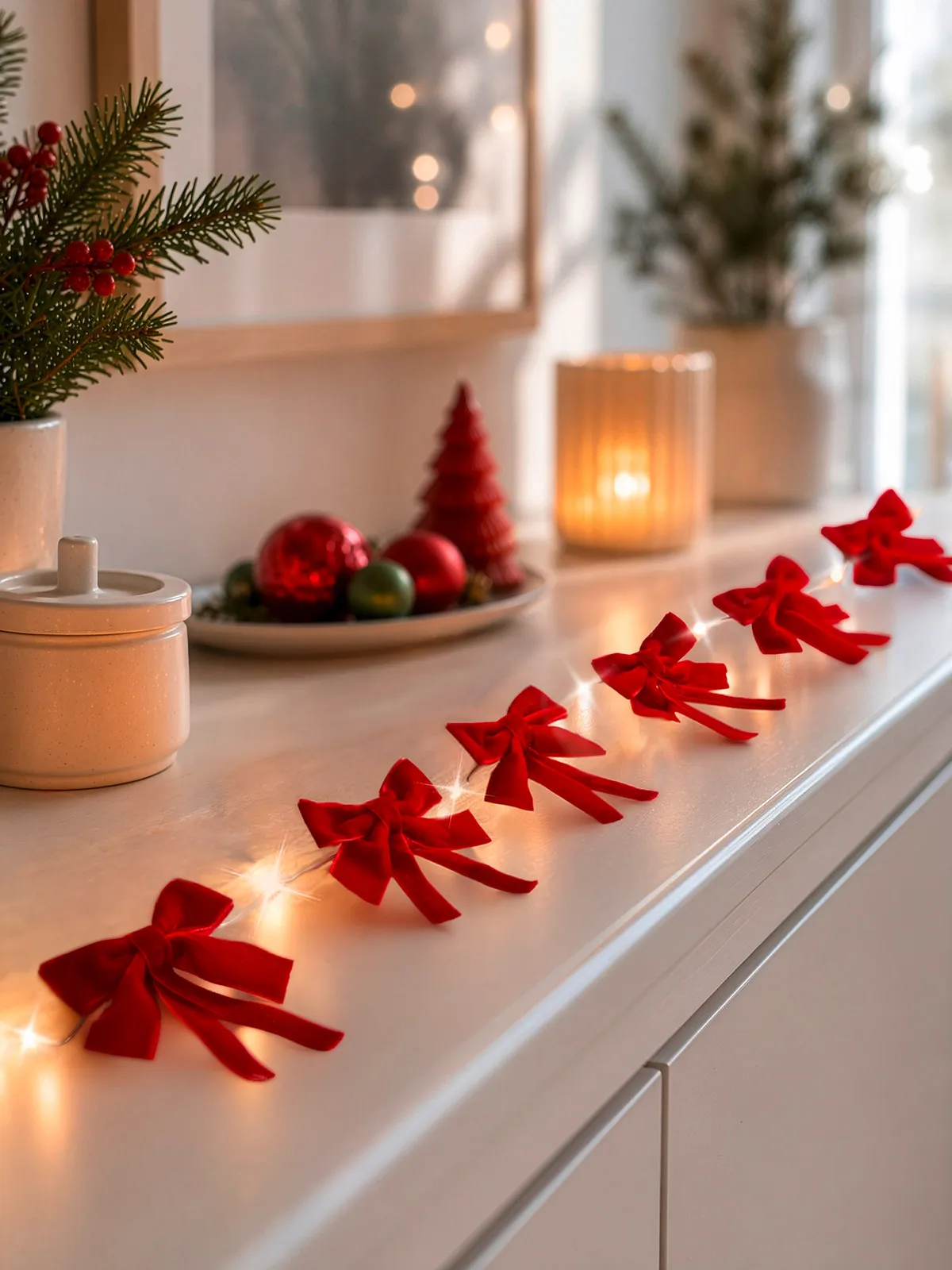 LED-Lichterkette mit Schleifen