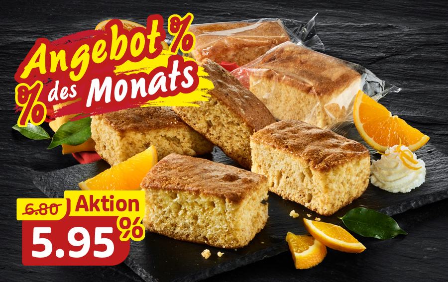 Saftige Orangenküchlein jetzt im Monatsangebot