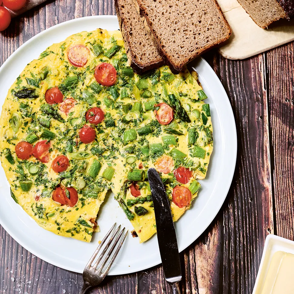 Spargelomelette