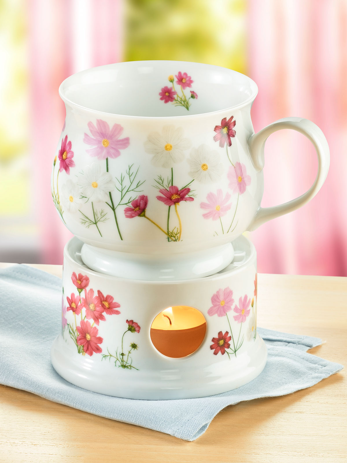 Stövchen & Becher „Cosmea“