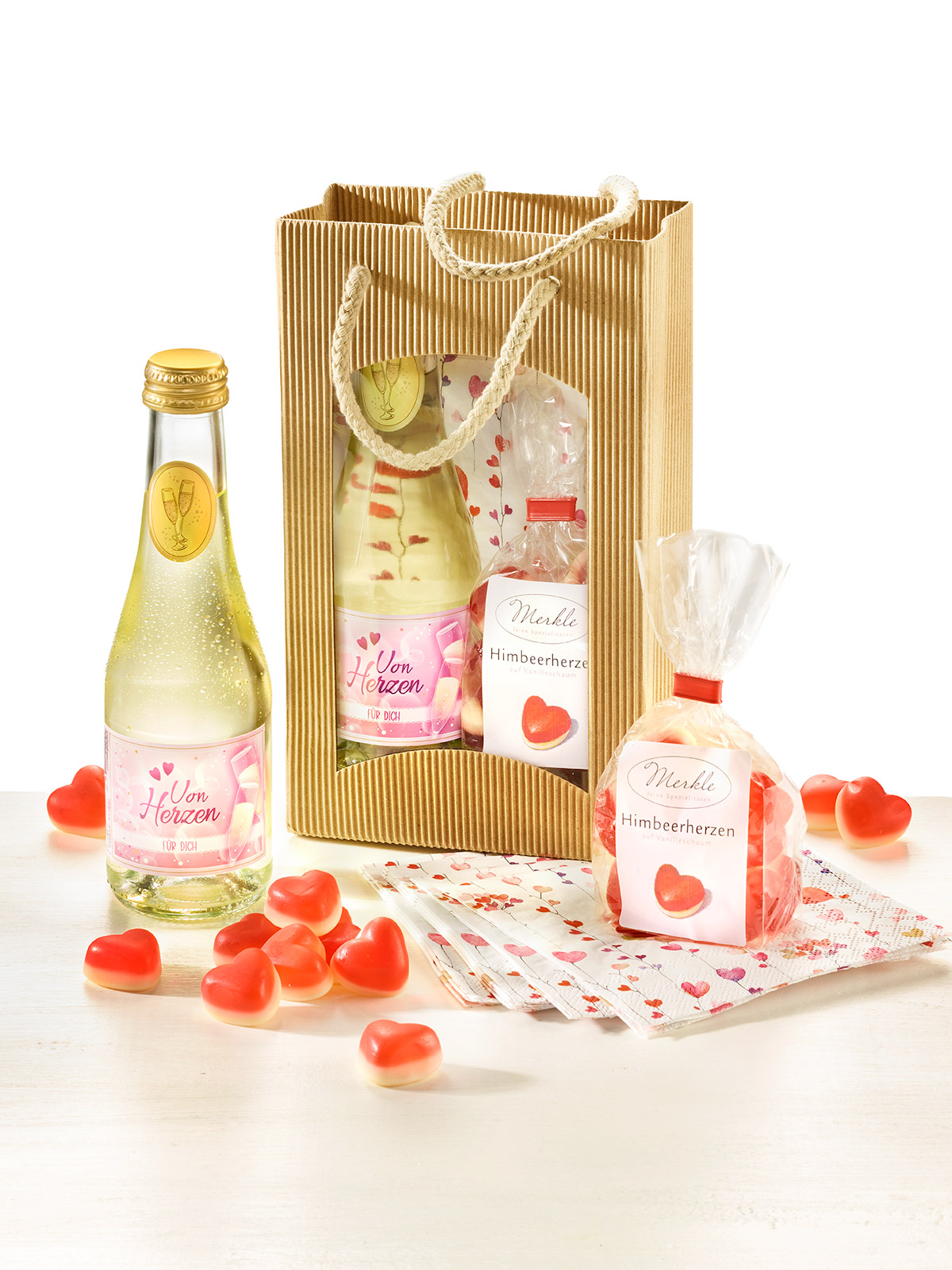 Geschenktasche „Von Herzen“