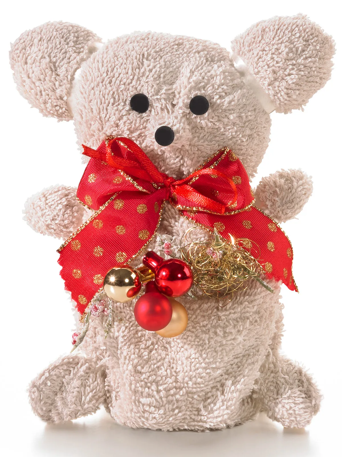 Gästetuch-Präsent „Weihnachtsteddy“