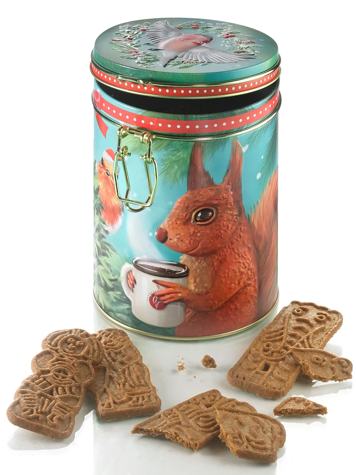 Gefüllte Weihnachts-Kaffeedose