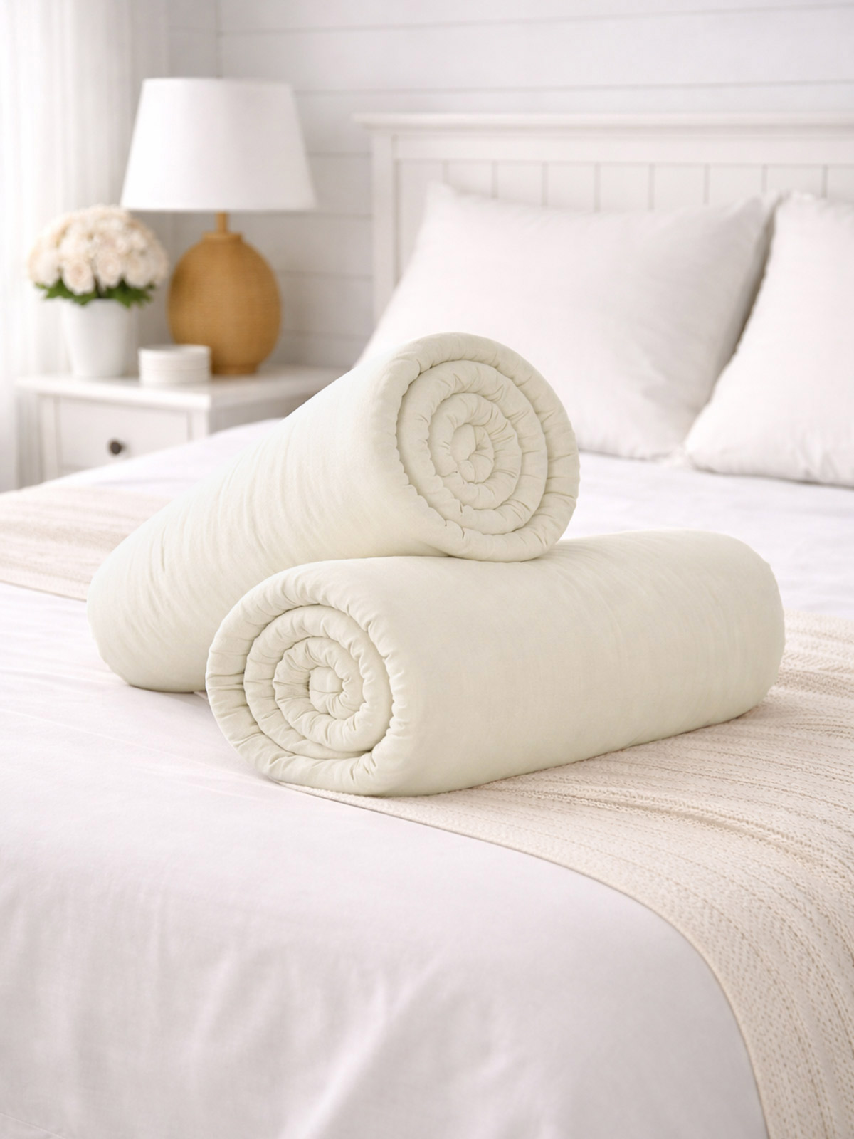 Spannbettlaken „Leni“, Creme