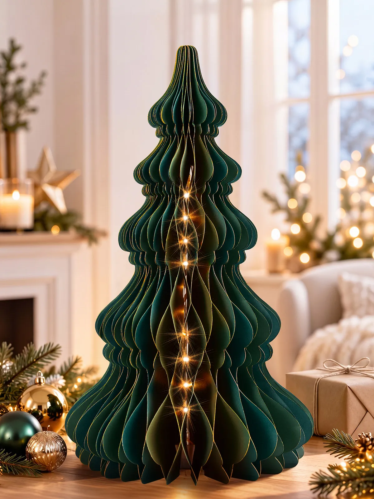 Papier-Tannenbaum „Lichtertanz“