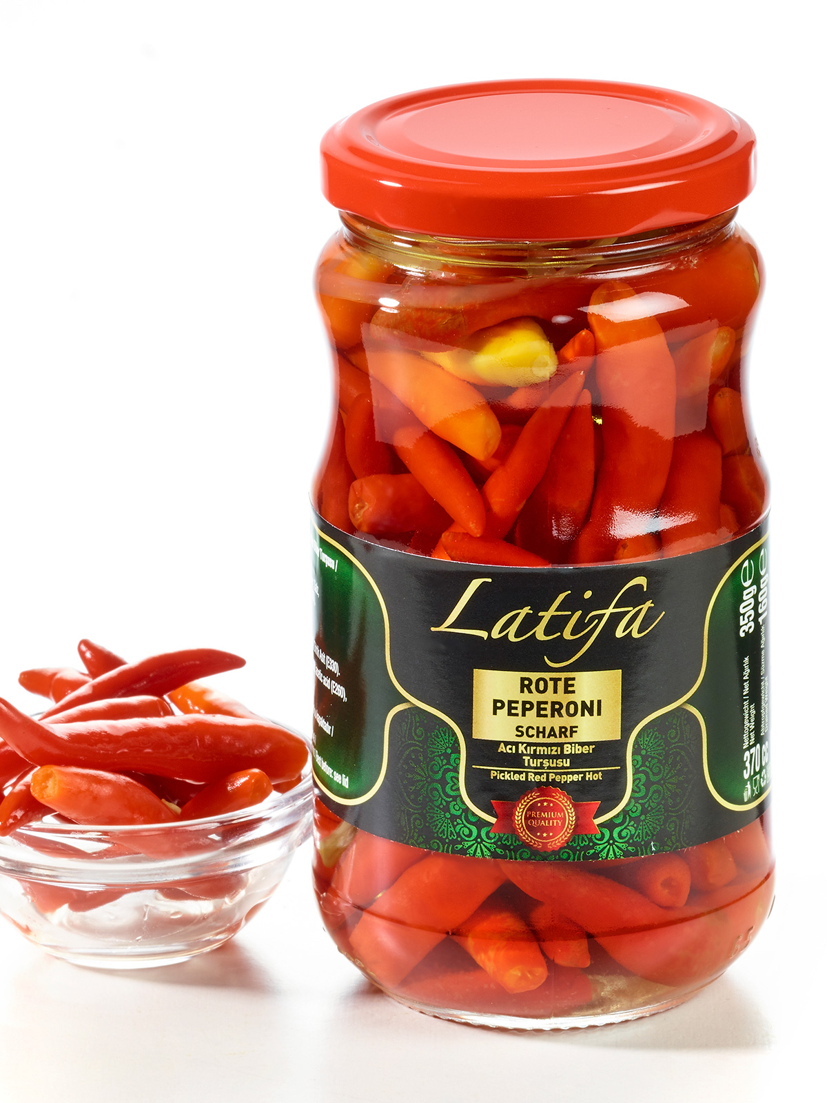 Rote Peperoni, scharf