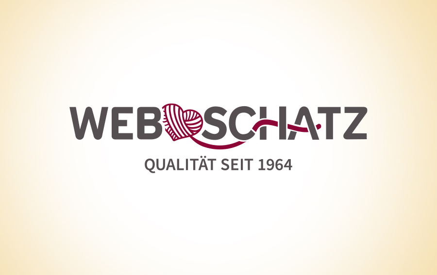 Logo der Qualitätsmarke Webschatz von Jungborn auf beigem Hintergrund
