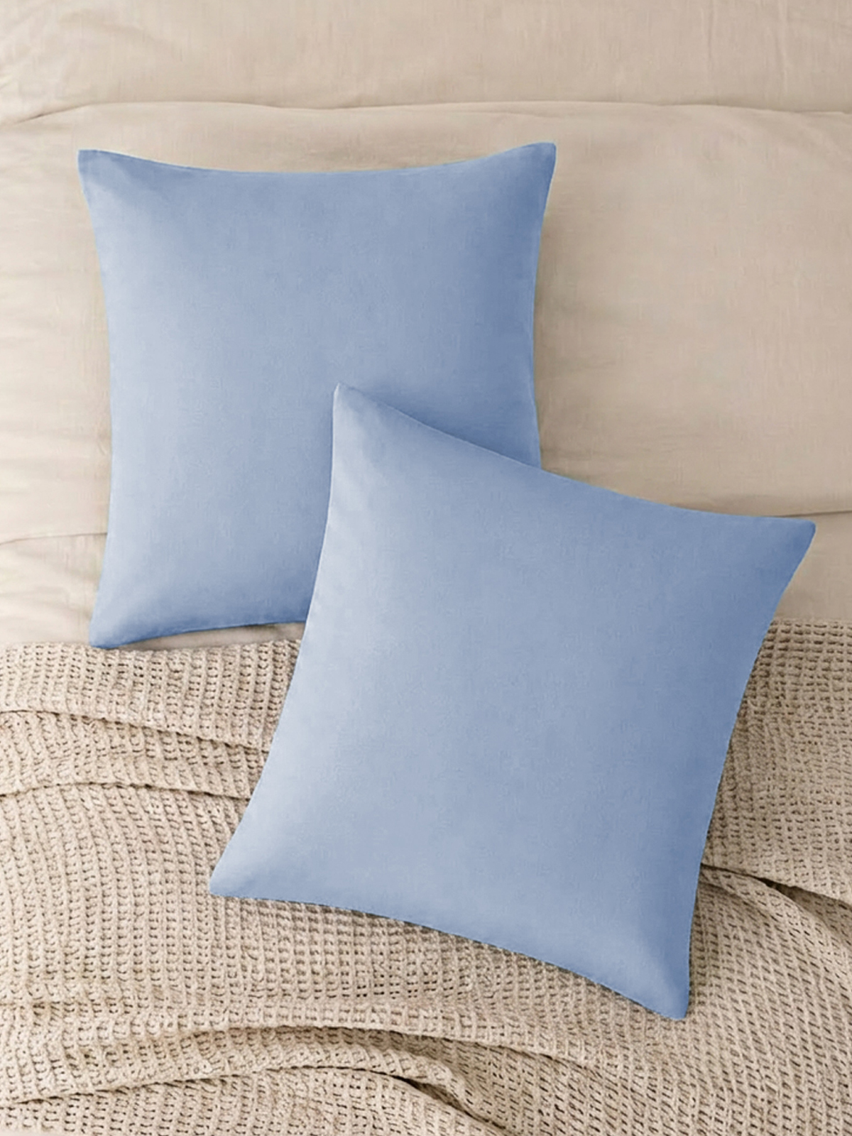 Kissenbezug „Pauline“, Hellblau