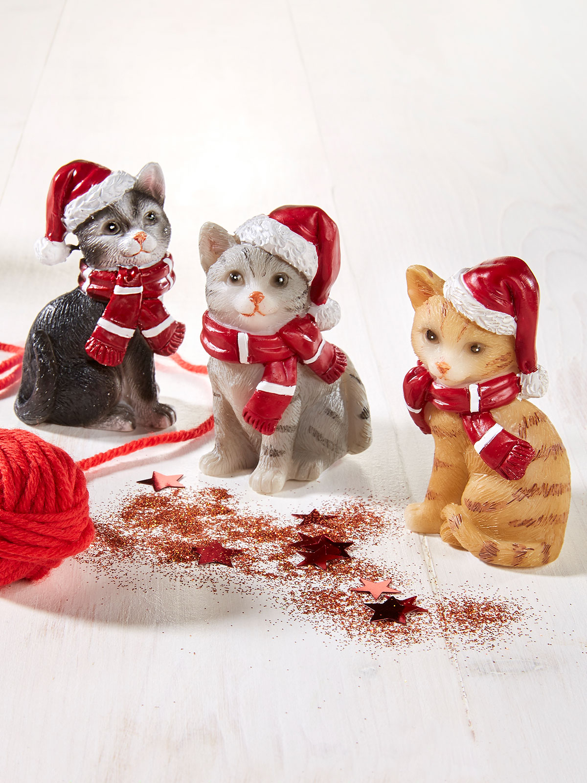 Weihnachtskätzchen-Trio Weihnachtskätzchen-Trio