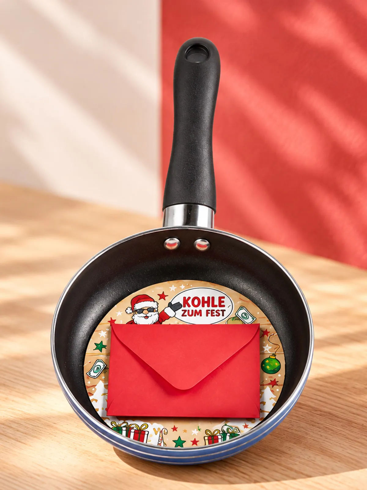 Moneten-Pfanne „Kohle zum Fest“