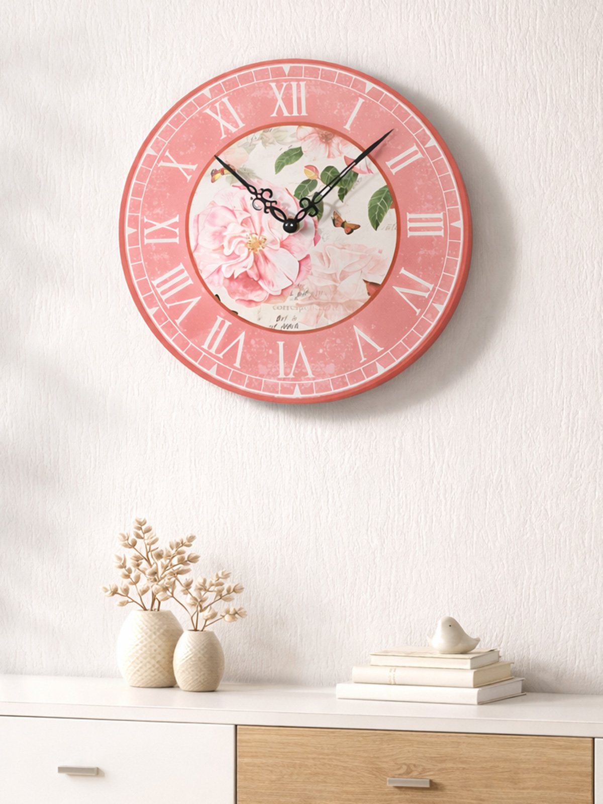 Wanduhr „Rosige Zeiten“