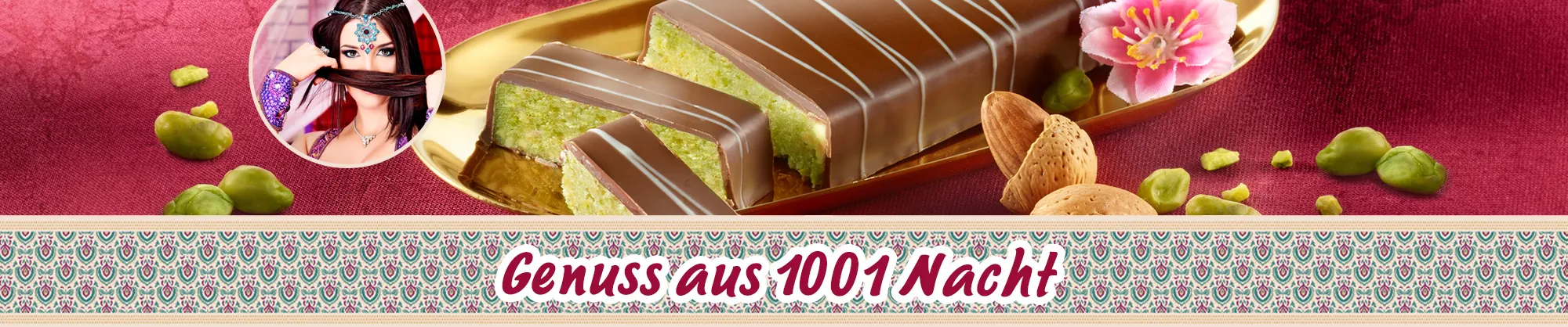 Spezialitäten aus 1001 Nacht mit Tee, Granatapfelaufstrich und Gebäck