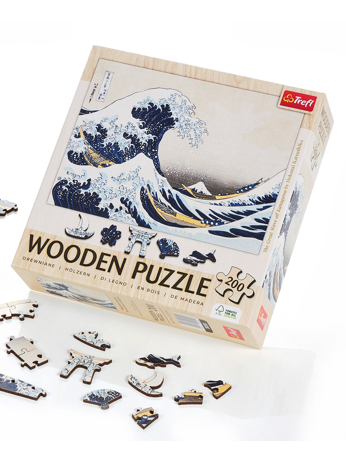 Holz-Puzzle „Die große Welle“ Holz-Puzzle „Die große Welle“