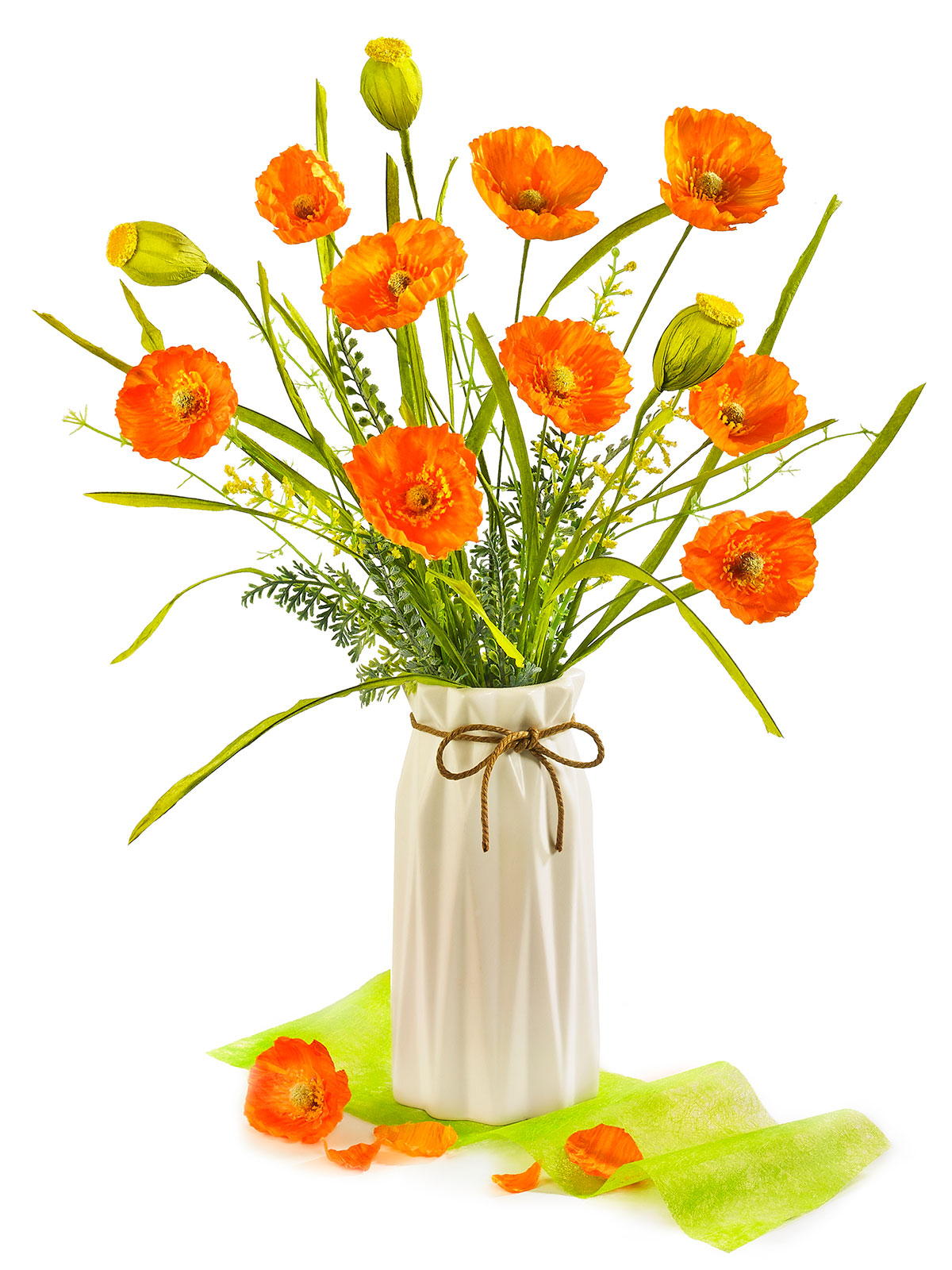 Keramikvase „Mohnblumen“