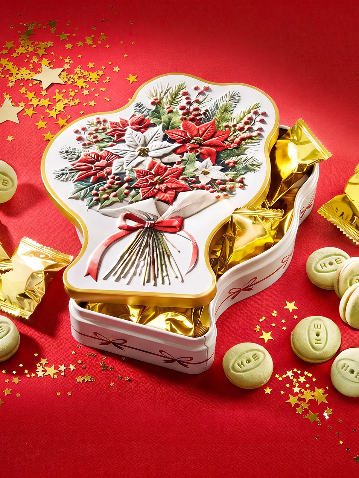 Macaron-Dose „Weihnachtsstern“