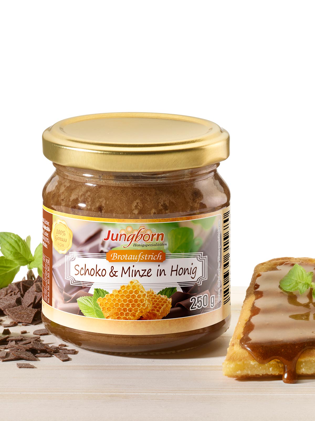 Schoko & Minze in Honig