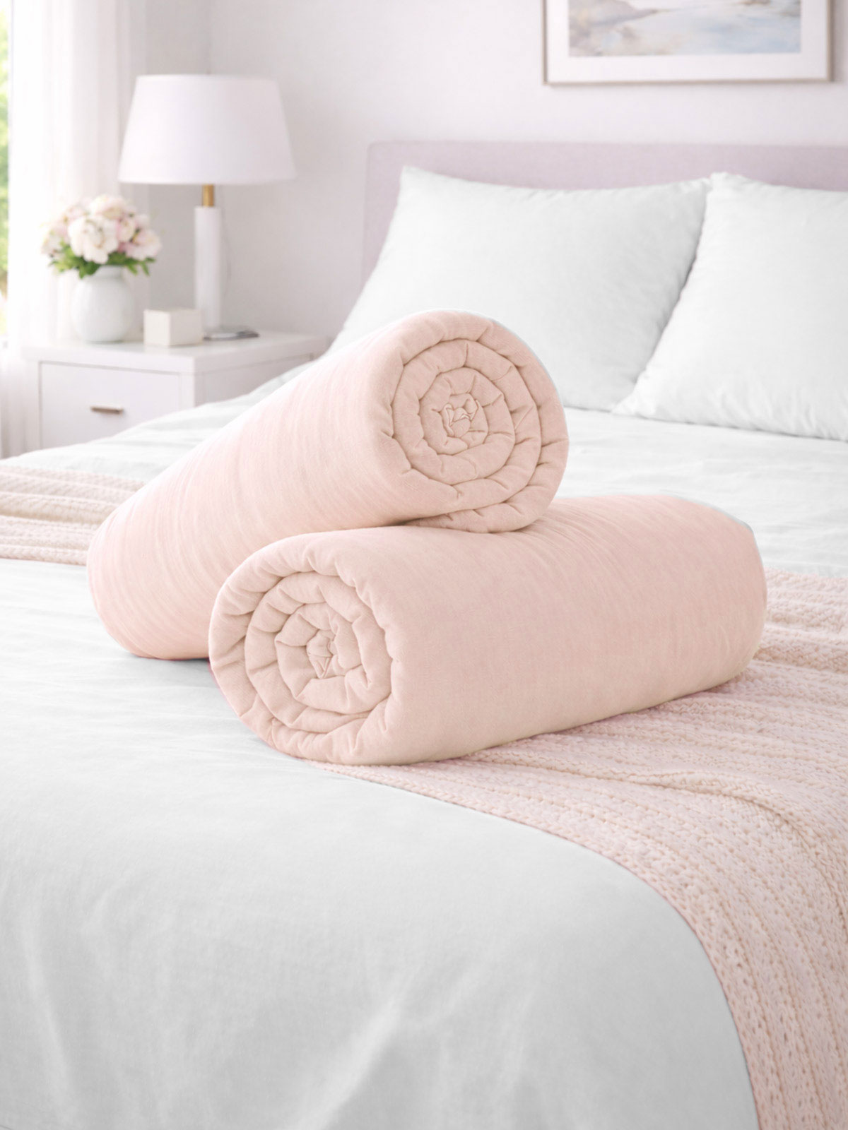 Spannbettlaken „Ella“, rosé