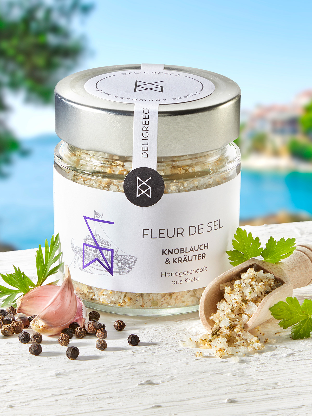 Fleur de Sel „Knoblauch & Kräuter“ Fleur de Sel „Knoblauch & Kräuter“