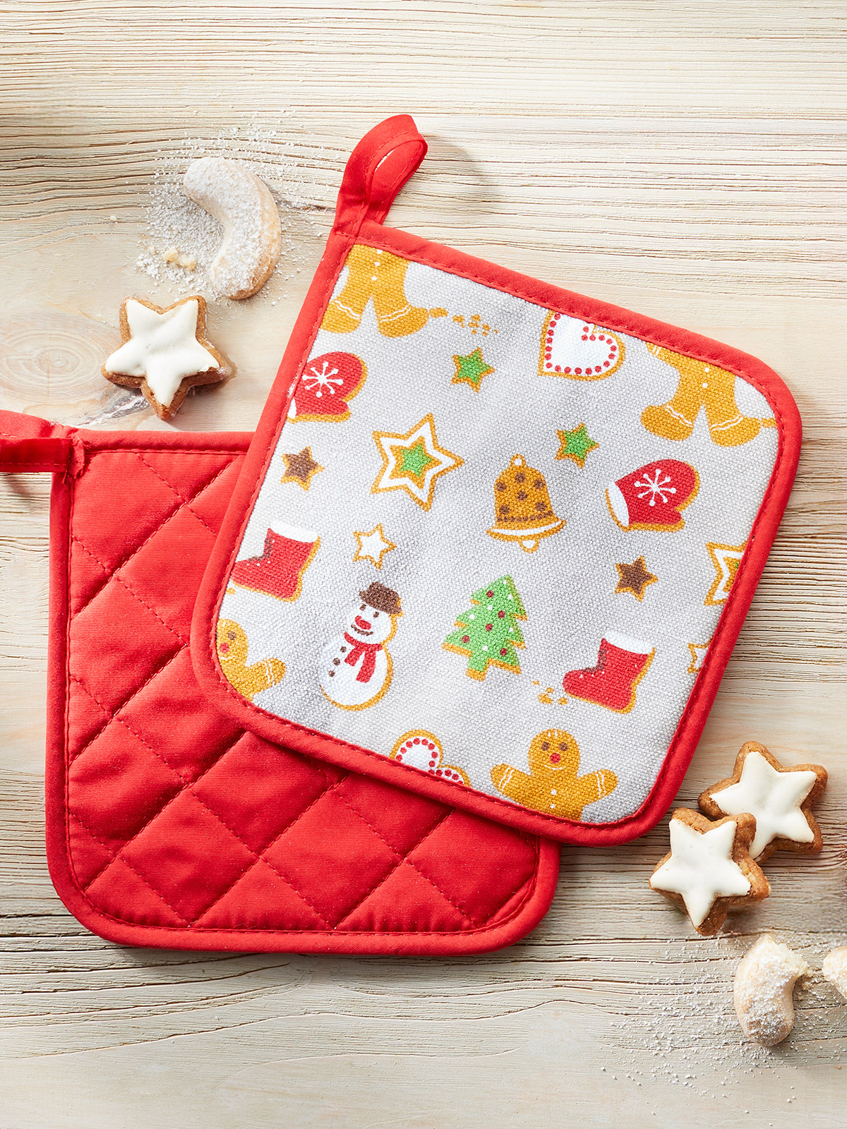 Topflappen-Duo „Winterbäckerei“