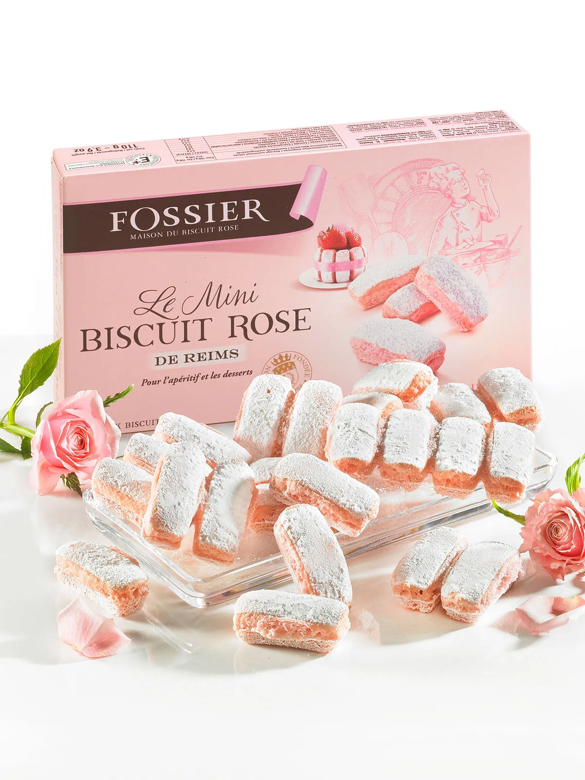 Rosa Mini-Biskuits