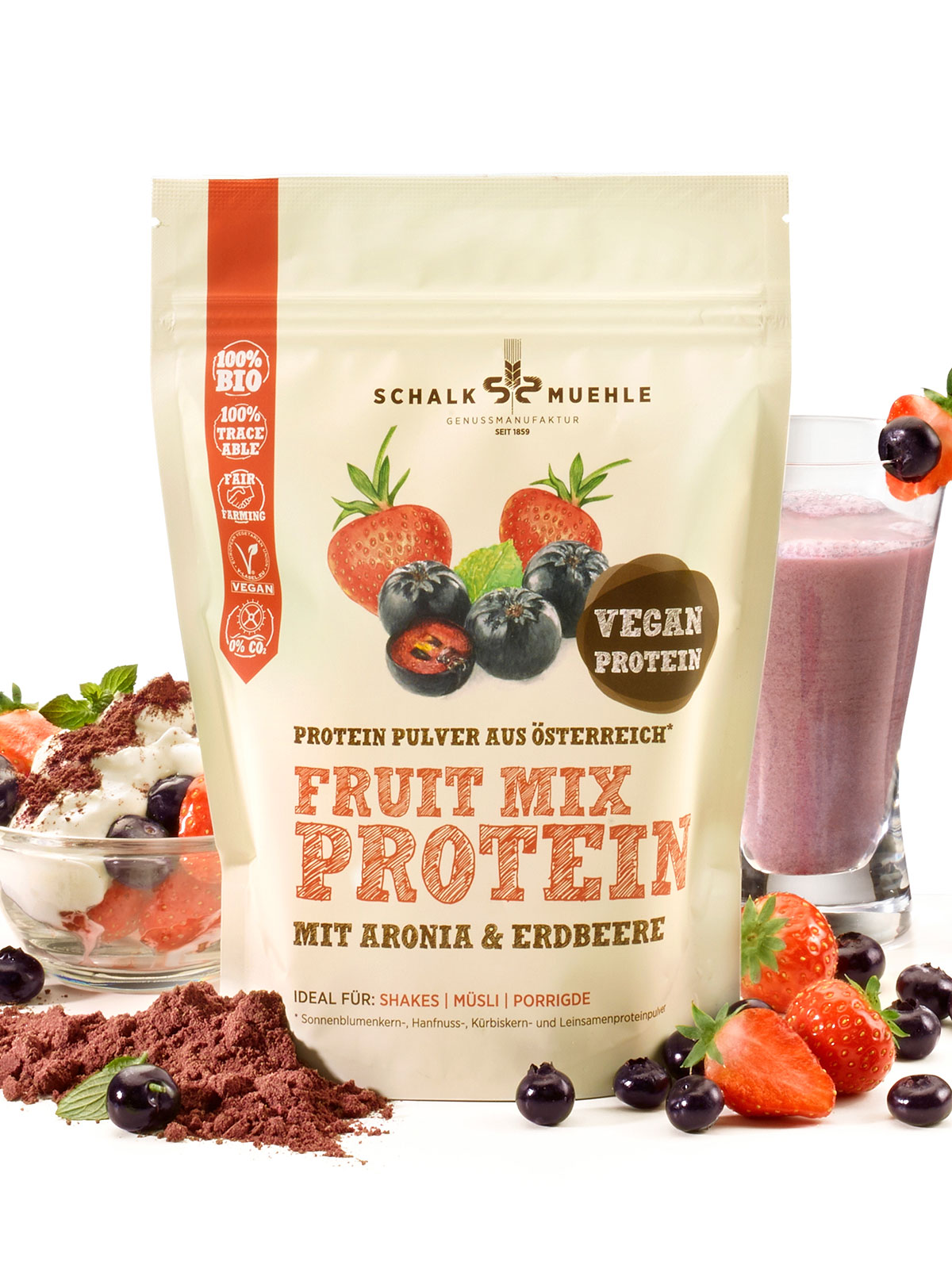 Bio Protein Mix Aronia & Erdbeere