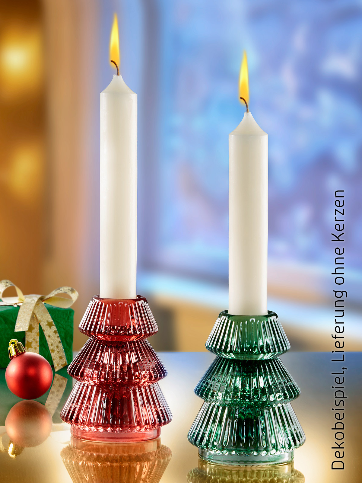 Kerzenhalter-Duo „Tanne“