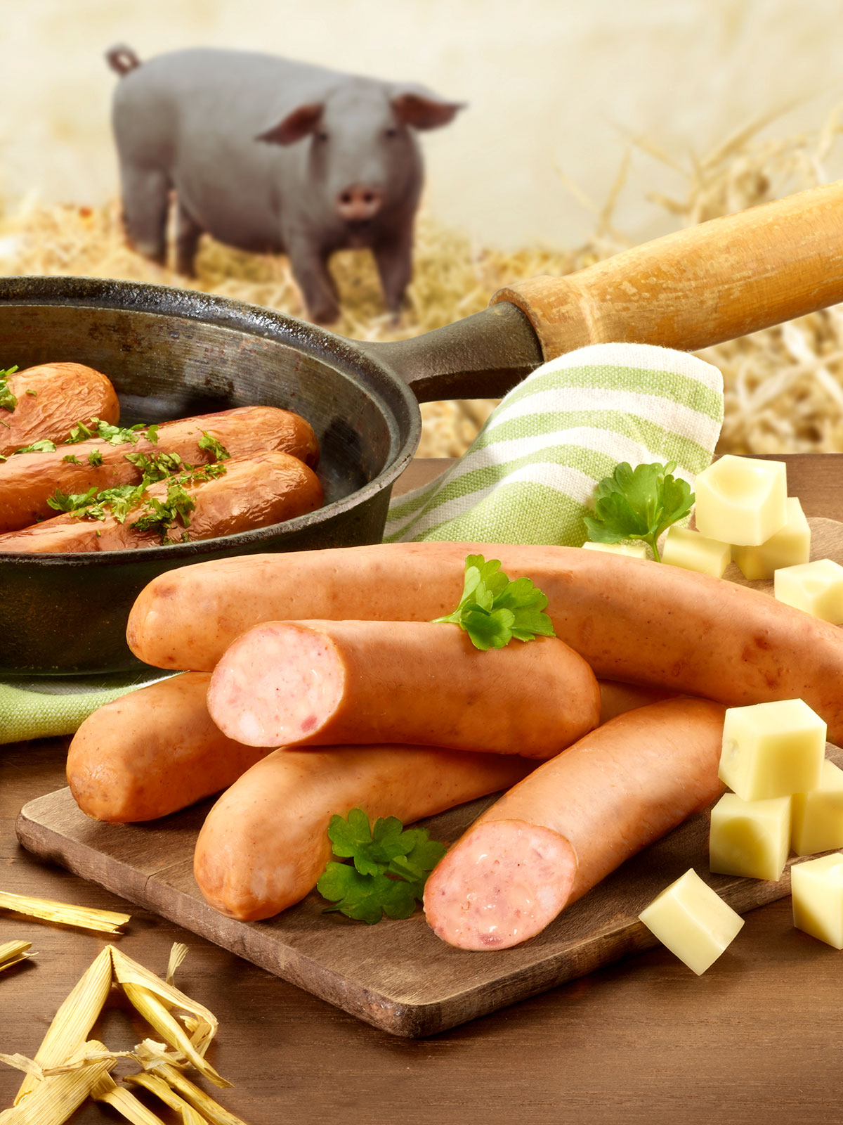 Käsekrakauer vom Moorschwein Käsekrakauer vom Moorschwein