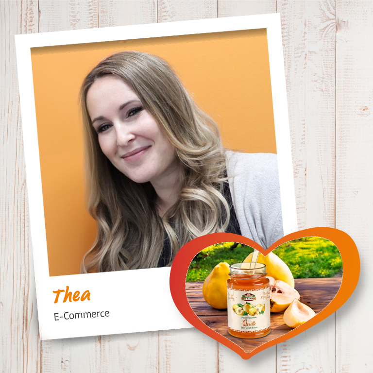 Thea, Mitarbeiterin bei Jungborn, empfiehlt das BIO Quitten-Gelee